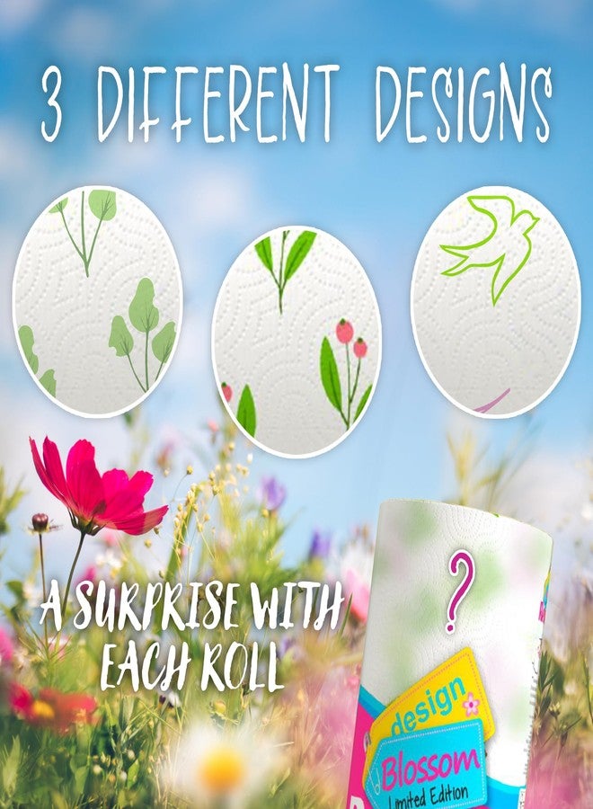 Renova Kitchen Paper Towels, Blossom Design, XXL Roll, 120 Sheets, White - Image 3